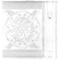 A — Dendera (Tentyra) — f - Zodiaque sculpté au plafond de l'une des salles supérieures du grand temple