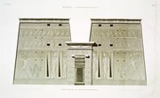 A Vol. I — Edfou (Apollinopolis Magna) — Pl. 51 - Élévation du pylône du grand temple.