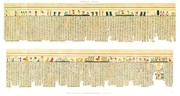 A Vol. II — Thèbes, Hypogées — Pl. 75 - Manuscrit sur papyrus en caractères hiéroglyphiques. Quatrième partie.