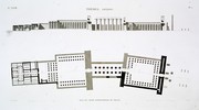 A Vol. III — Thèbes. Louqsor. — Pl. 5 - Plan et coupe longitudinale du palais