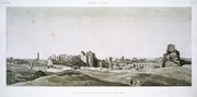 A Vol. III — Thèbes. Karnak. — Pl. 17 - Vue générale des ruines du palais, prise du nord-ouest.