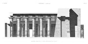 A Vol. III — Thèbes Karnak — Pl. 23 - Deuxième partie de la coupe longitudinale du palais