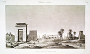 A Vol. III — Thèbes. Karnak. — Pl. 49 - Vue de la porte et des temples sud