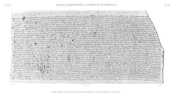 A Vol. V — Papyrus, hiéroglyphes, inscriptions et médailles — Pl. 33