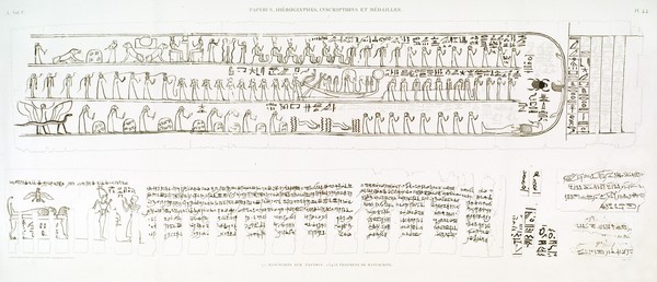 A Vol. V — Papyrus, hiéroglyphes, inscriptions et médailles — Pl. 44