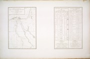 Tableau d'assemblage pour la carte topographique de l'Égypte, en 47 Feuilles et pour la carte géographique en 3 feuilles gravé au dépôt général de la guerre, à l'échelle de 1 millimètre pour 2500 mètres