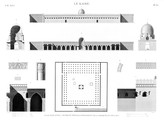EM Vol. I — Le Kaire — Pl. 30 - Plan élévation, coupes et détails d'ornements de la mosquée de Touloun