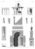 EM Vol. I — Le Kaire — Pl. 36 - Détails d'architecture de la mosquée de Soultân Hasan