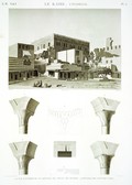 EM Vol. I — Le Kaire Citadelle — Pl. 71 - 1...6. Vue extérieure et détails du divan de Joseph. 7.8. Détails de construction.