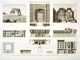 EM Vol. I — Rosette et environs — Pl. 82 - 1...10. Plans, élévations et détails de plusieurs maisons de Rosette. 11.12. Vue de plusieurs tombeaux des environs.