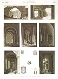 EM Vol. II — Alexandrie — Pl. 90 - Plans et vues intérieures de plusieurs tours de l'enceinte des arabes.